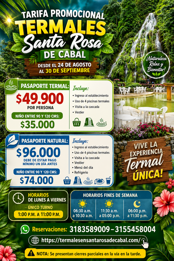 promocion-termales-2026 - Termales Santa Rosa de Cabal, Hotel, Alojamiento, Hospedaje